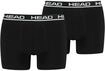 Boxer HEAD "HEAD BASIC BOXER 2P", Herren, Gr. L, schwarz, Obermaterial: 95%