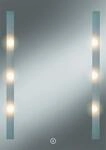 Badspiegel JOKEY "Moonlight 1", silber (silberfarben), B:50cm H:70cm T:3,5cm,