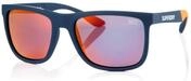 Sonnenbrille SUPERDRY "Modell 996057", Herren, blau (blau, orange), matt,