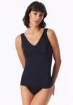 Unterhemd SCHIESSER "Invisible Soft", Damen, Gr. 40, N-Gr, schwarz (000,...
