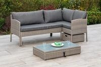 Balkonset MERXX "Viletta", beige (steinbeige, dunkelgrau), B:192cm H:77cm T:108cm,