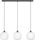 EGLO H&auml;ngeleuchte "MANTUNALLE Pendellampe, Stahl, Glas, IP20, E27, Esstischlampe,