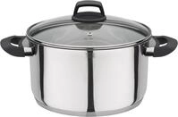 Fleischtopf GSW "Como", silber (edelstahlfarben), H:13,5cm &Oslash;:24cm, T&ouml;pfe,