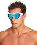 Schwimmbrille ARENA "THE ONE MASK MIRROR", wei&szlig; (blau, wei&szlig;, b), Sportbrillen,