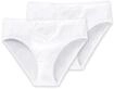 Slip SCHIESSER "Slip Cotton Essentials 2er Pack", Damen, Gr. 3XL, wei&szlig;,
