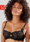B&uuml;gel-BH LASCANA "Guilietta", Damen, Gr. 85, Cup C, schwarz, Spitze, Obermaterial: