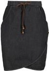 Sommerrock ALIFE & KICKIN, Damen, Gr. XS, schwarz (schwarz denim), 95%...