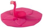Kinderbecher LEONARDO "Deckel Bambini &oslash; 9 cm", pink (flamingo), 1 tlg., Silikon,