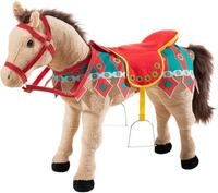 Stehpferd HEUNEC "Karussellpferd beige mit Sound", beige, Stehtiere, KinderB:26cm