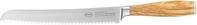 Brotmesser R&Ouml;SLE "Artesano", braun (holzfarben, silberfarben), Klingenl&auml;nge 22cm,