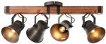 BRILLIANT Deckenstrahler "Decca", schwarz (schwarz stahl), 4, H: 33cm, 1 Stk.,