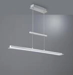REALITY LEUCHTEN LED Pendelleuchte "Smash", grau (nickelfarben), 1, H: 150cm, 1 Stk.,
