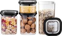 Vorratsglas GEFU "PANTRY", transparent, B:11cm L:11cm, Borosilikatglas, Kunststoff,