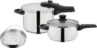 Schnellkochtopf GSW "System RAPID", silber (silberfarben), &Oslash;:22cm, T&ouml;pfe,