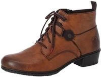 Schn&uuml;rstiefelette RIEKER, Damen, Gr. 36, braun (braun used), Lederimitat, unifarben,