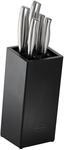 Messerblock R&Ouml;SLE "Basic Line", schwarz, B:11cm H:26,3cm L:26,4cm, Messerbl&ouml;cke,