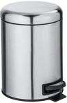 Kosmetikeimer WENKO "Leman", silber (satiniert), B:21cm H:24cm T:28cm, Edelstahl,