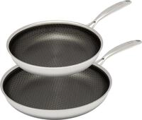 Pfannen-Set HENSSLERS, silber (edelstahlfarben), &Oslash;:28cm, Pfannen, Pfannen-Set,