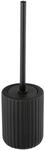 WC-Garnitur WENKO "Belluno", schwarz, H:42cm L:11,5cm, Edelstahl, Keramik,