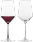 Rotweinglas ZWIESEL GLAS "Rotweingl&auml;ser Pure 540 ml 2er Set transparent", bunt