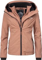 Outdoorjacke MARIKOO "&Uuml;bergangsjacke Erdbeere", Damen, Gr. M, rot (terracotta),