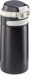 Thermoflasche LEIFHEIT "Flip", schwarz, H:18cm, Edelstahl, Polypropylen (PP),