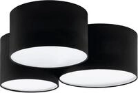 EGLO Deckenleuchte "PASTORE", wei&szlig; (schwarz), 3, H: 25,5cm, 1 Stk., Leuchten,