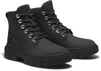 Schn&uuml;rboots TIMBERLAND "GREYFIELD MID LACE UP BOOT", Damen, Gr. 40, schwarz, Leder,