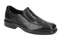 Slipper ECCO "Helsinki 2", Herren, Gr. 47, schwarz, Glattleder, Schuhe Slipper,