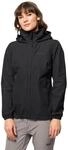 Regenjacke JACK WOLFSKIN "STORMY POINT 2L JKT W", Damen, Gr. M, schwarz,