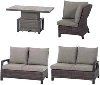 Gartenlounge-Set SIENA GARDEN "Corido", grau (anthrazit, grau, anthrazit), Aluminium,
