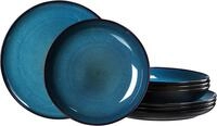 Tafelservice RITZENHOFF & BREKER "Teller Set, Geschirr-Set Bali", blau, 8 Stk.,