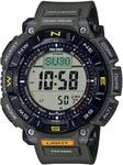 Chronograph CASIO PRO TREK, gr&uuml;n (dunkelgr&uuml;n), Armbanduhren, Herren, Chronograph,