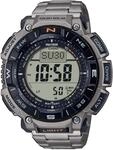 Chronograph CASIO PRO TREK, silber (titansilberfarben), Armbanduhren, Herren,