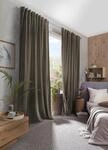 Vorhang HOME BASICS "WOLLY" Gr. 5, grau (stein), B:135cm H:225cm, Polyester,
