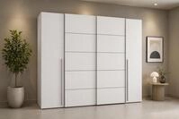 Kleiderschrank FORTE "Narago, Kombischrank, modernes Design", wei&szlig;, B:270,3cm