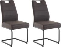 Esszimmerstuhl HELA "Lena", grau (vintage anthrazit, schwarz), 2 Stk.,...