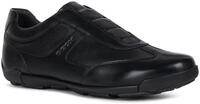 Slipper GEOX "Edgware", Herren, Gr. 44, schwarz, Leder, Schuhe Slipper, Schlupfschuh