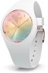 Quarzuhr ICE-WATCH "ICE sunset - S34 - 3H", rosa (wei&szlig;), Armbanduhren, Damen,