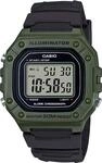 Chronograph, schwarz (khaki, schwarz), CASIO TIMELESS COLLECTION, Armbanduhren,