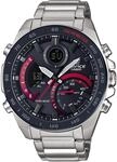 Smartwatch CASIO EDIFICE "ECB-900DB", silber (silberfarben, schwarz, silberfarben),