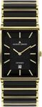 Keramikuhr JACQUES LEMANS "York", gold (schwarz, goldfarben), Armbanduhren, Damen,