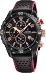 Chronograph FESTINA, schwarz (schwarz, rot), Armbanduhren, Herren, Chronograph,