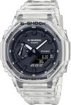 Chronograph CASIO G-SHOCK, transparent (transparent, schwarz), Armbanduhren, Herren,