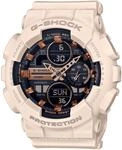 Chronograph CASIO G-SHOCK, beige (ros&eacute;, schwarz), Armbanduhren, Damen, Chronograph,