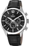 Chronograph FESTINA "Timeless Chronograph", schwarz (schwarz, schwarz), Armbanduhren,