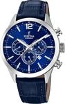Chronograph FESTINA "Timeless Chronograph", blau (dunkelblau, blau, silberfarben),
