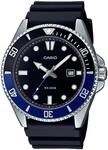 Quarzuhr, schwarz (blau, schwarz), CASIO TIMELESS COLLECTION, Armbanduhren, Herren,