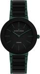 Keramikuhr JACQUES LEMANS "Monaco", schwarz (schwarz, dunkelgr&uuml;n), Armbanduhren,