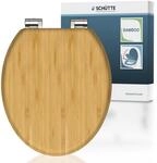 WC-Sitz SCH&Uuml;TTE "Bambus", braun (holzfarben), B:37cm H:5,5cm L:42,5cm,